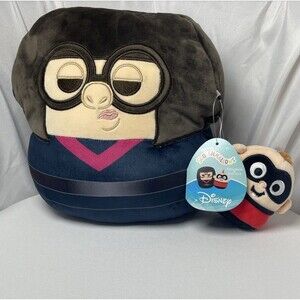 NEW! 2022 Kellytoy Edna Mode (10”) / Jack Jack (4”) Disney Squishmallow SQK1718